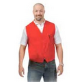 Single Pocket Unisex Button Twill Vest (XS-XL)